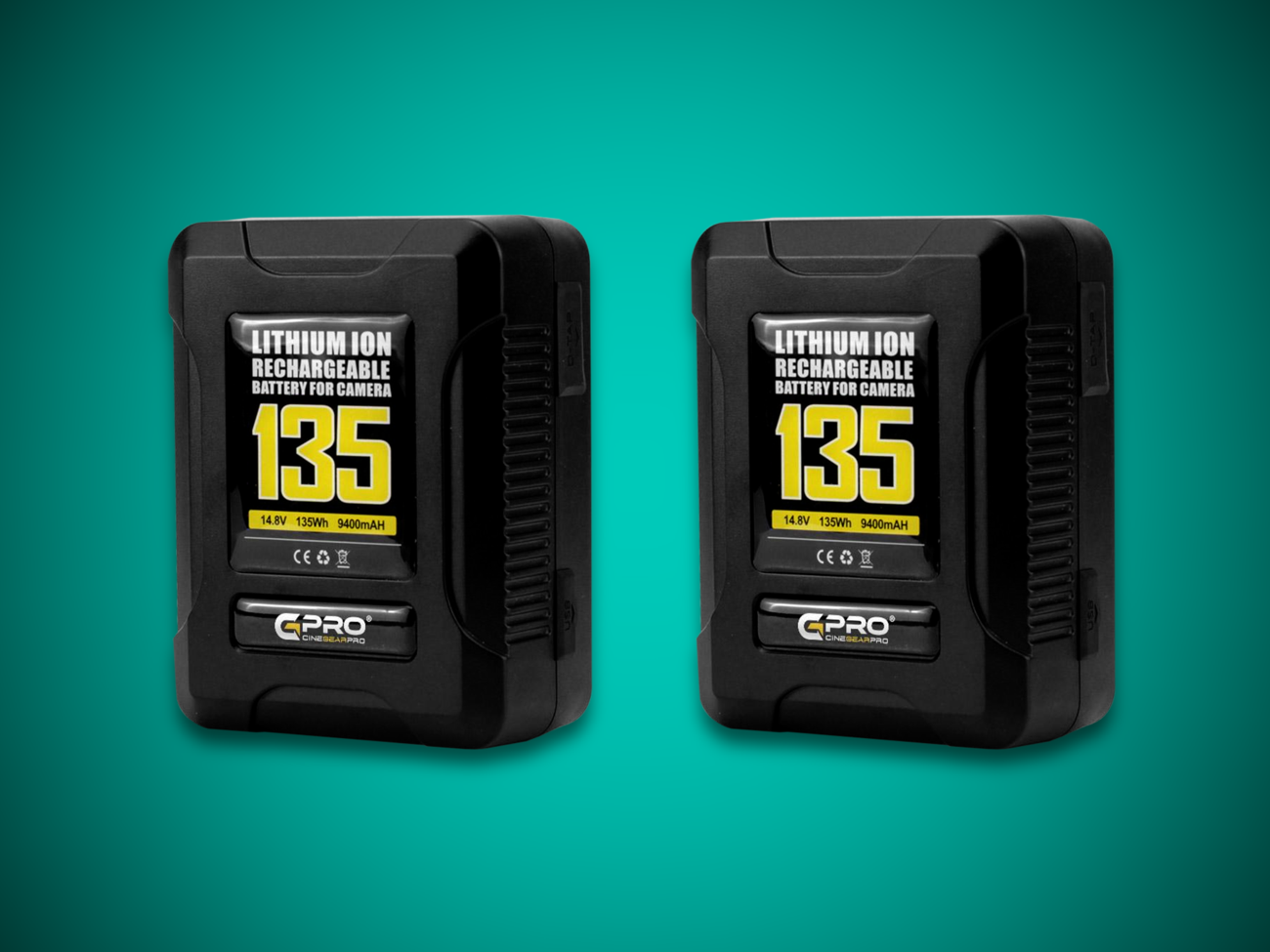 2x 135wh compact v mount batteries + charger