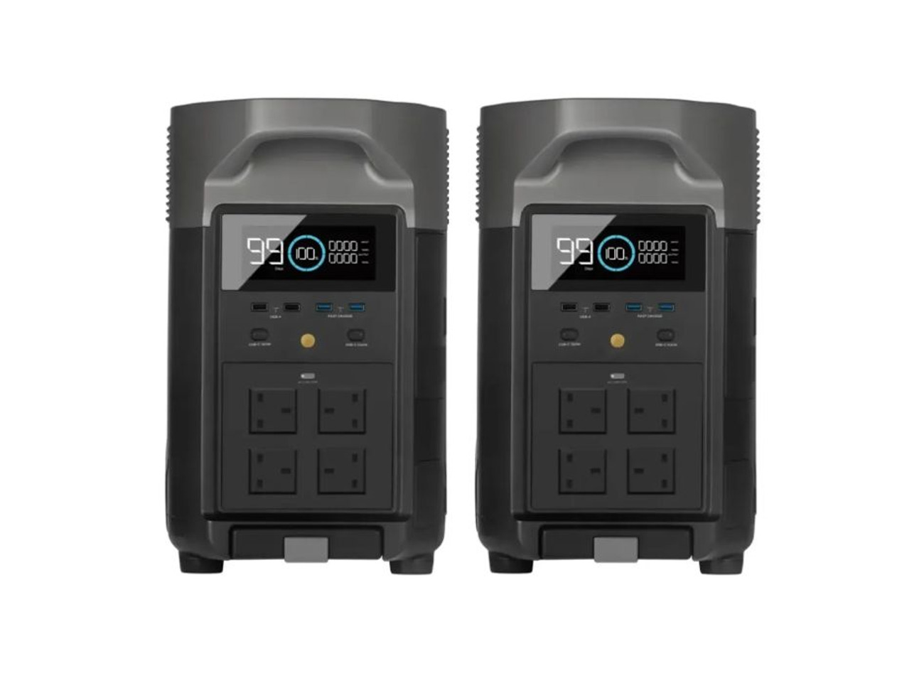 2x 3600w ecoflow delta pro ♻️ no petrol 🔋 7200wh