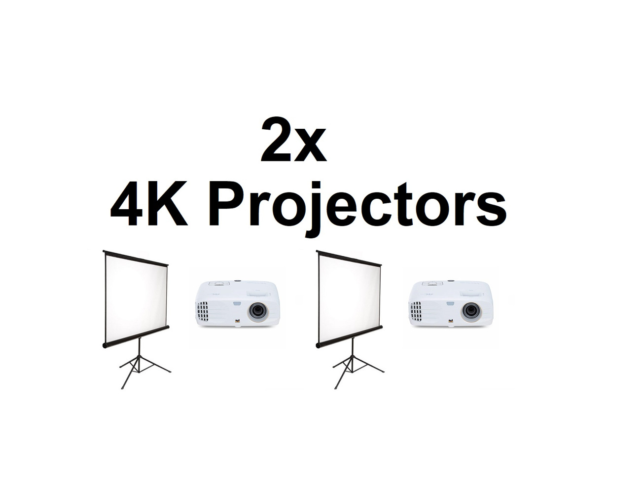 2x 4k projector - viewsonic px747-4k ultra hd 4k