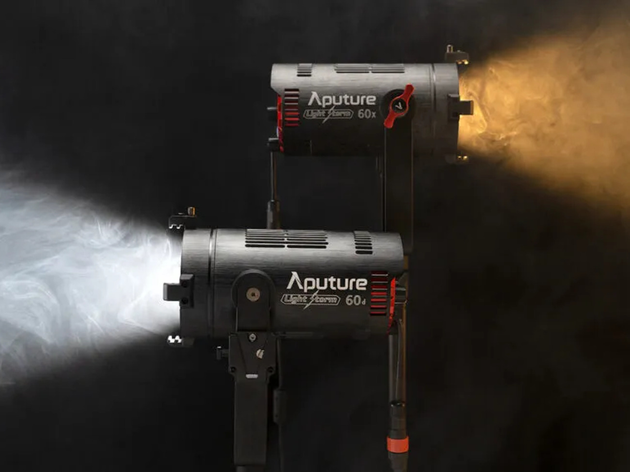2x aputure ls 60x (bi-colour) with 2 x softbox
