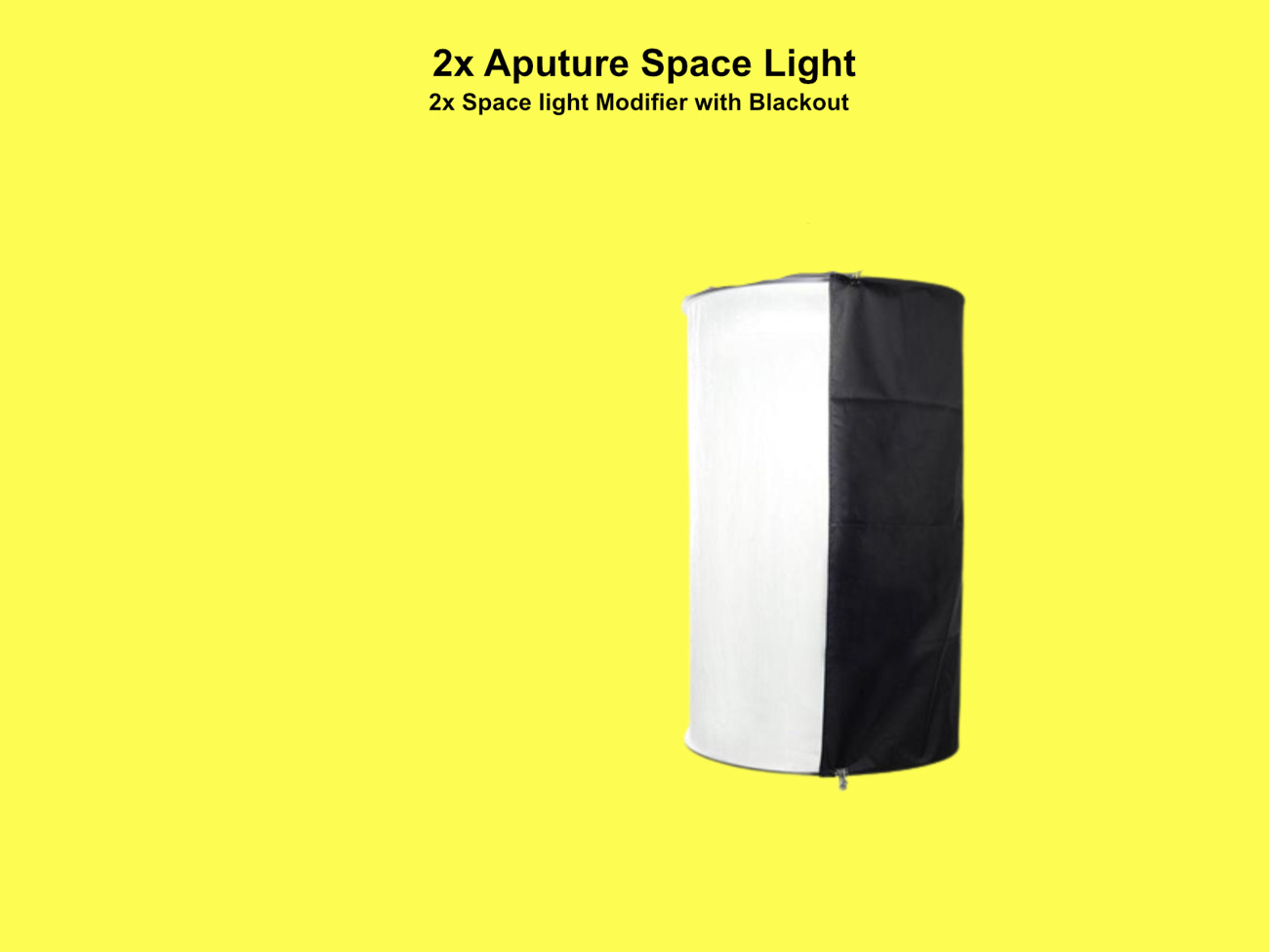 2x aputure space light softbox attachment with curtain 