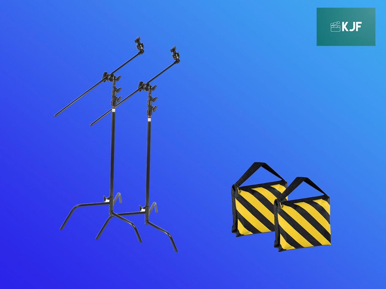 2x c stand w/ arms