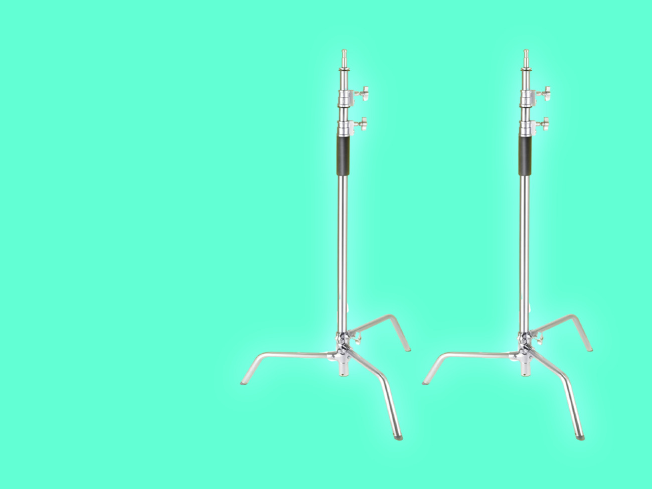 2x c stand/flag stand naked without the boom arm or knuckle