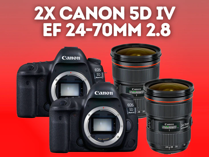 2x canon 5d mark iv + 24-70mm 2.8 ii l usm lens