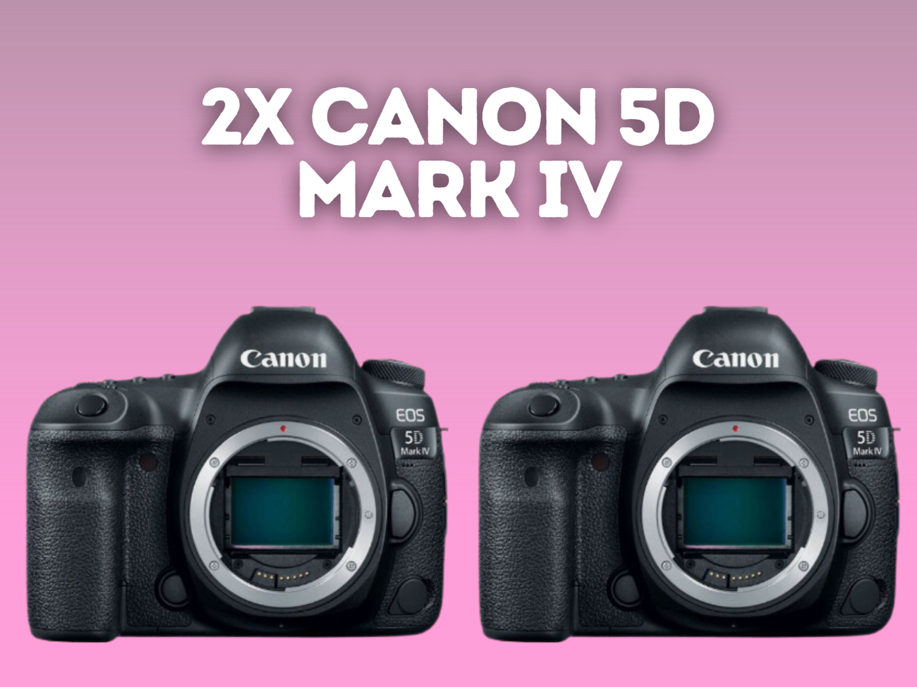 2x canon 5d mark iv dslr camera