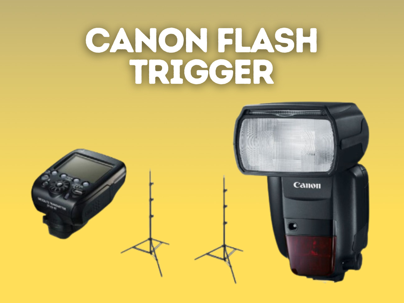 2x canon 600ex ii-rt speedlite flash + st-e3-rt trigger