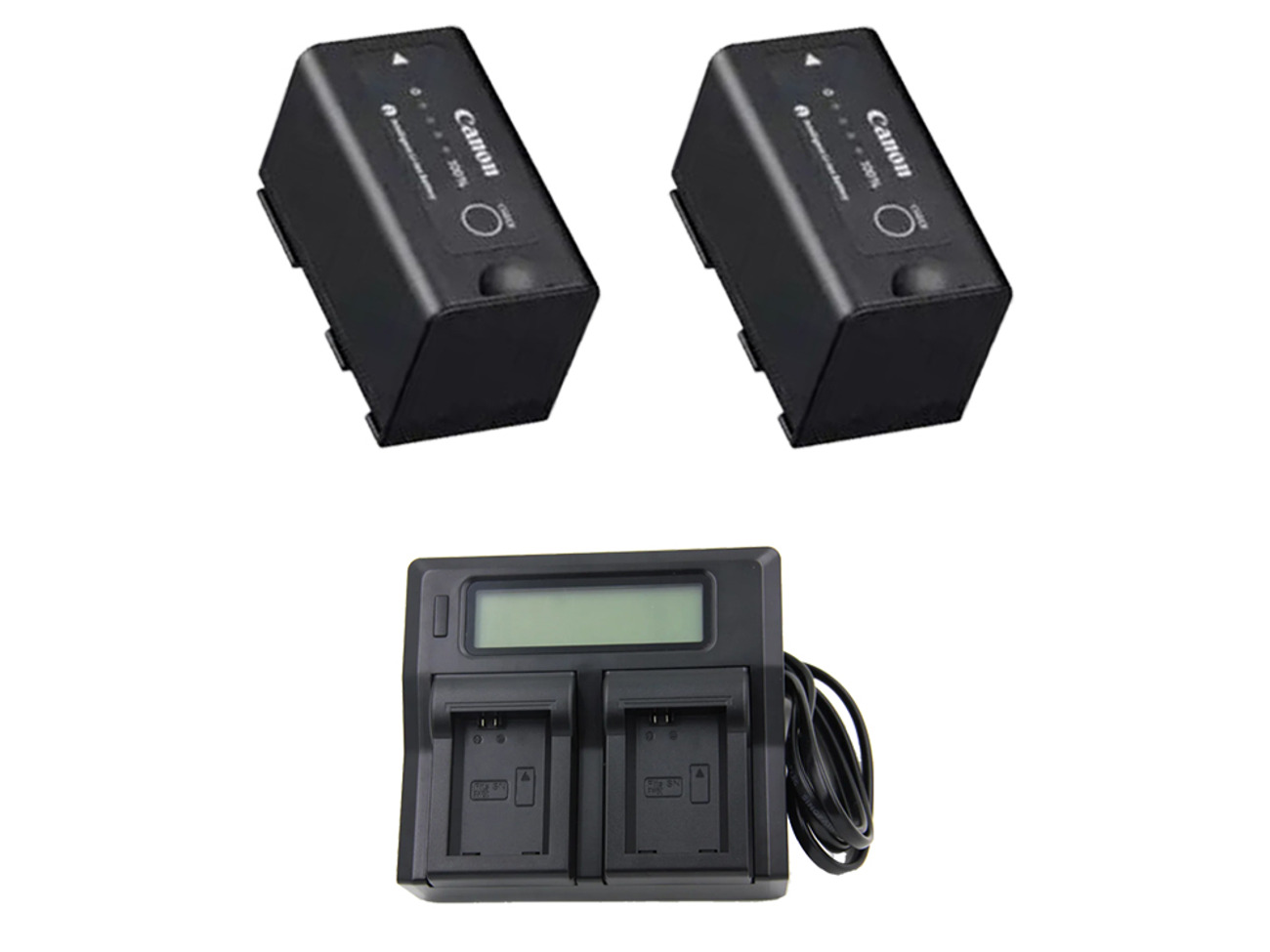 2x canon bp-955 battery bundle 
