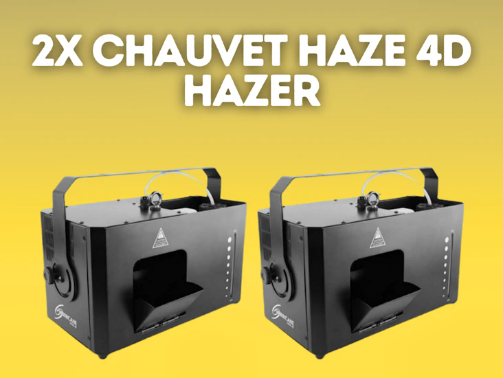 2x chauvet haze 4d hazer - smoke machine