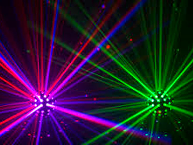 Disco lights 2x chauvet rotosphere q3 rotating mirrorball effect led