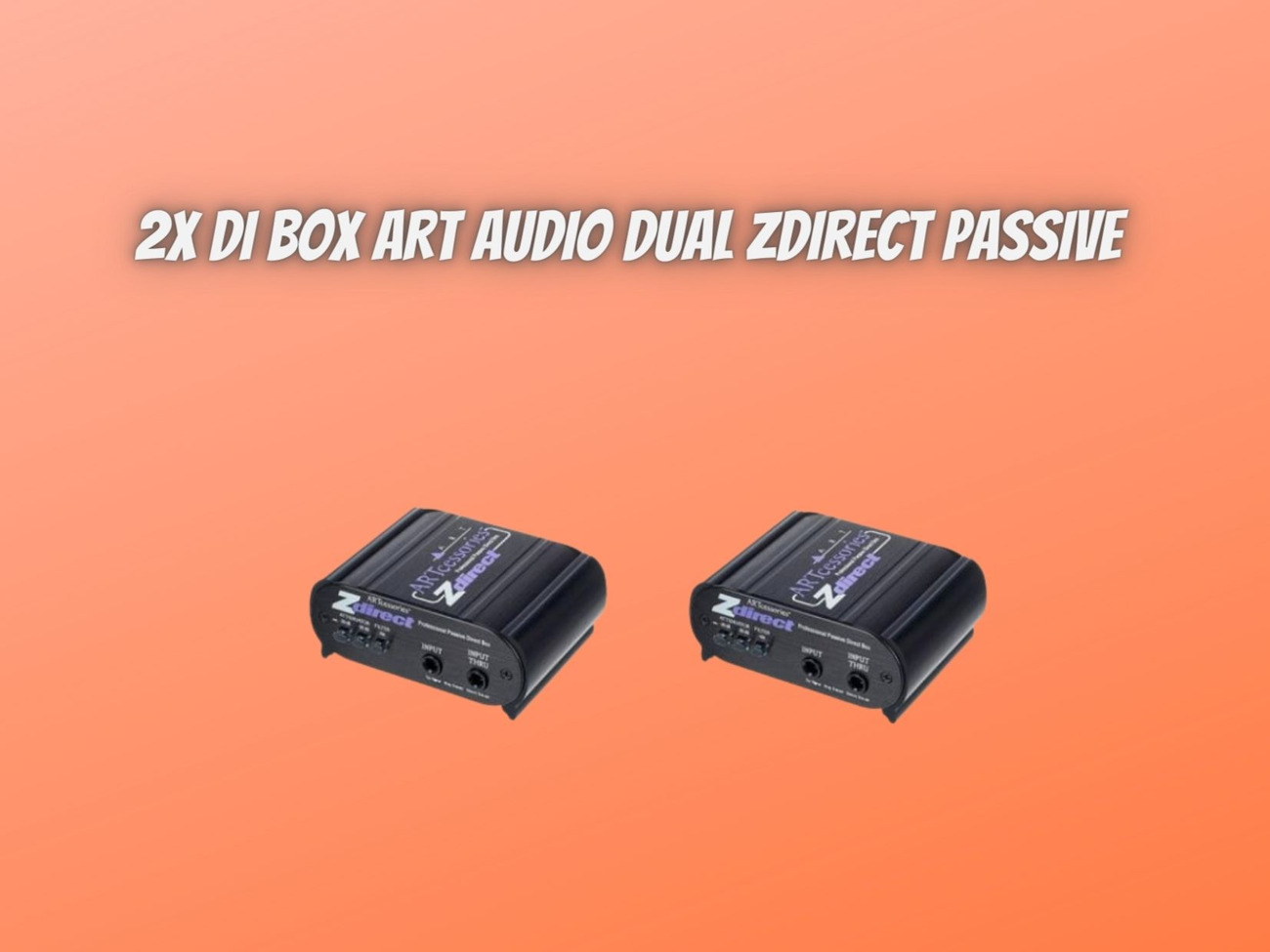 2x di box art audio dual zdirect passive