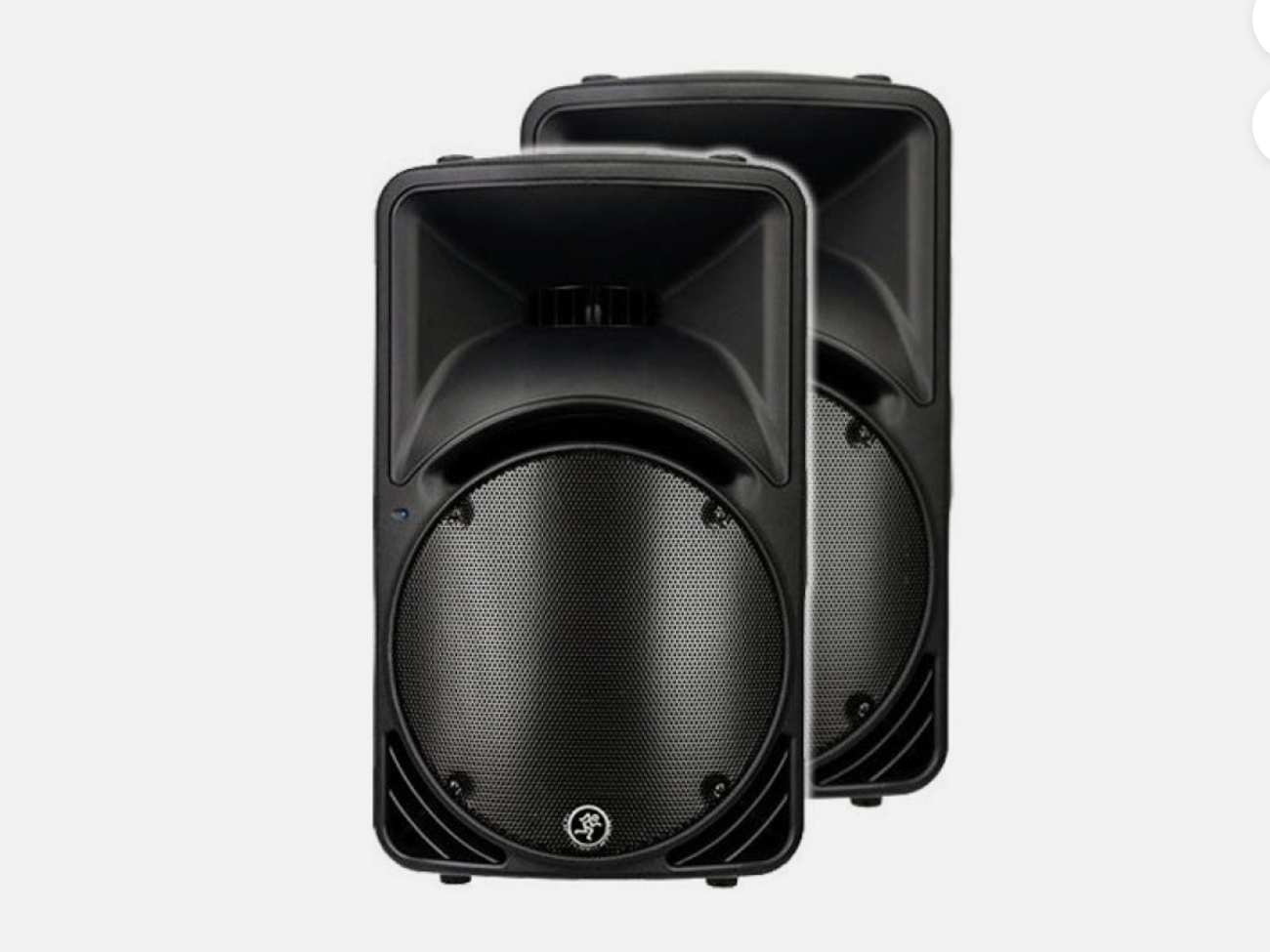 2x dj speakers for party / mackie srm 450