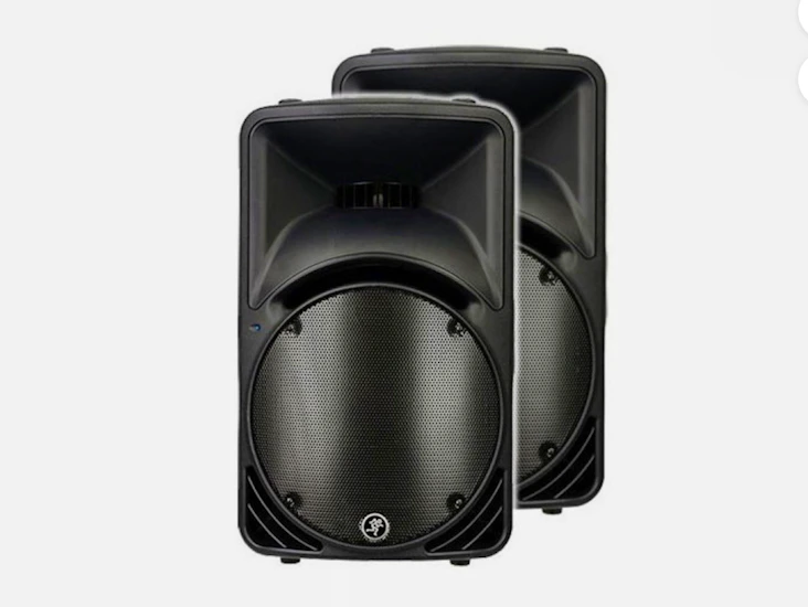 2x dj speakers for party / mackie srm 450