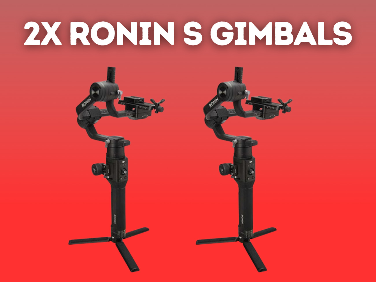 2x dji ronin s camera stabilizer gimbal