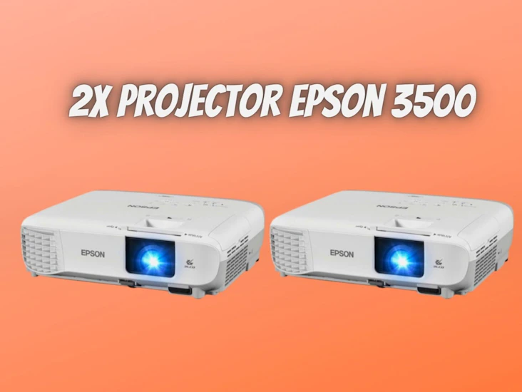 2x epson full hd projector 3500 lumens - home cinema