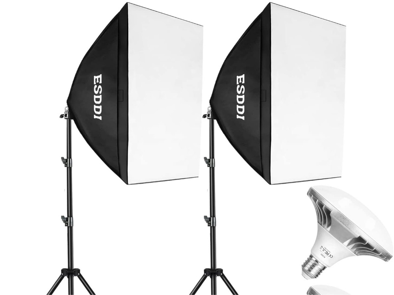 2x esddi softbox 900w photography lighting kit 