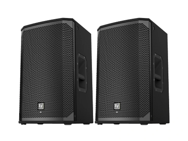 2x ev ekx-12p 12" self powered loudspeaker system (3000w)