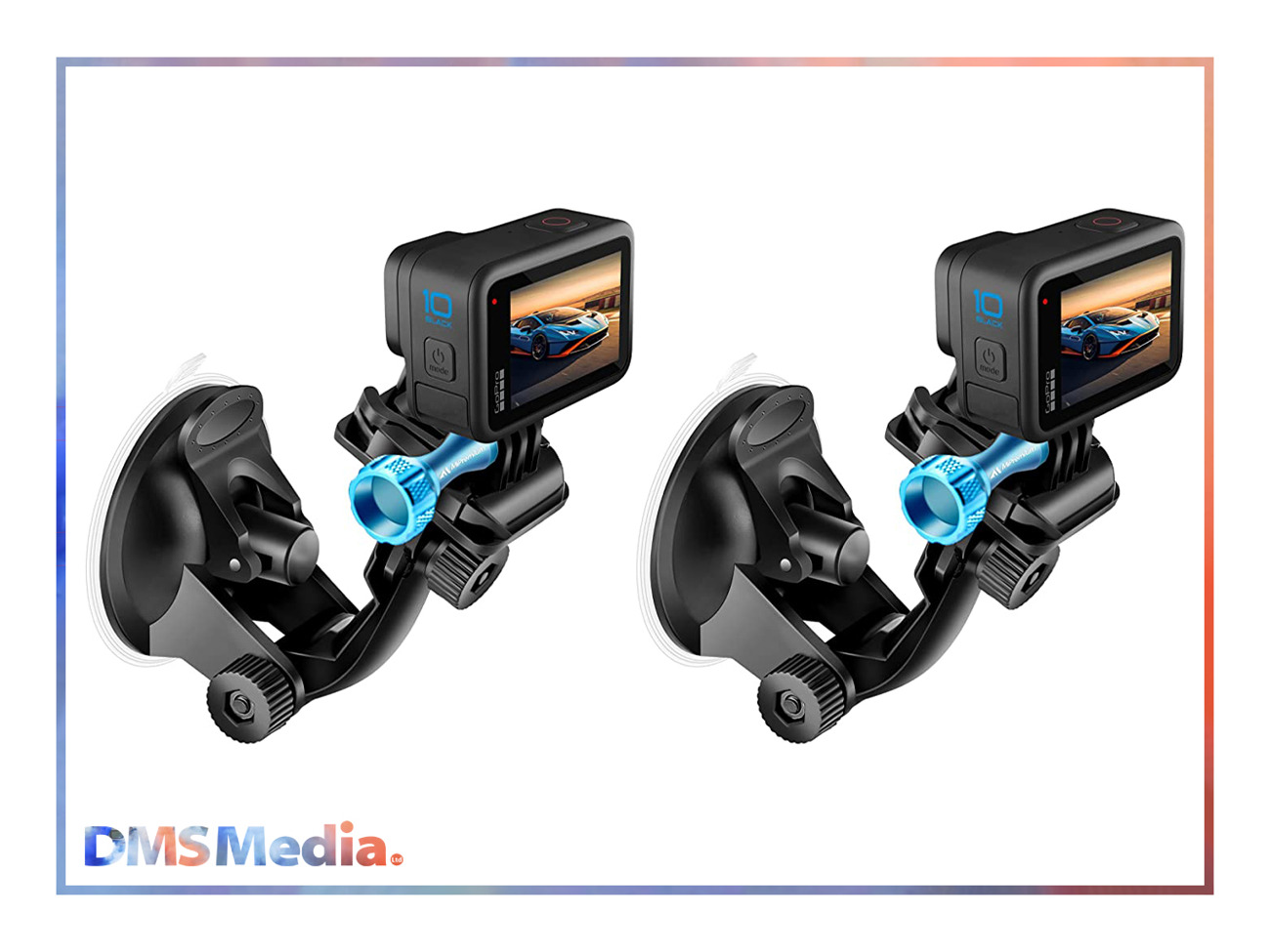 2x gopro hero 10 + 2x suction mounts