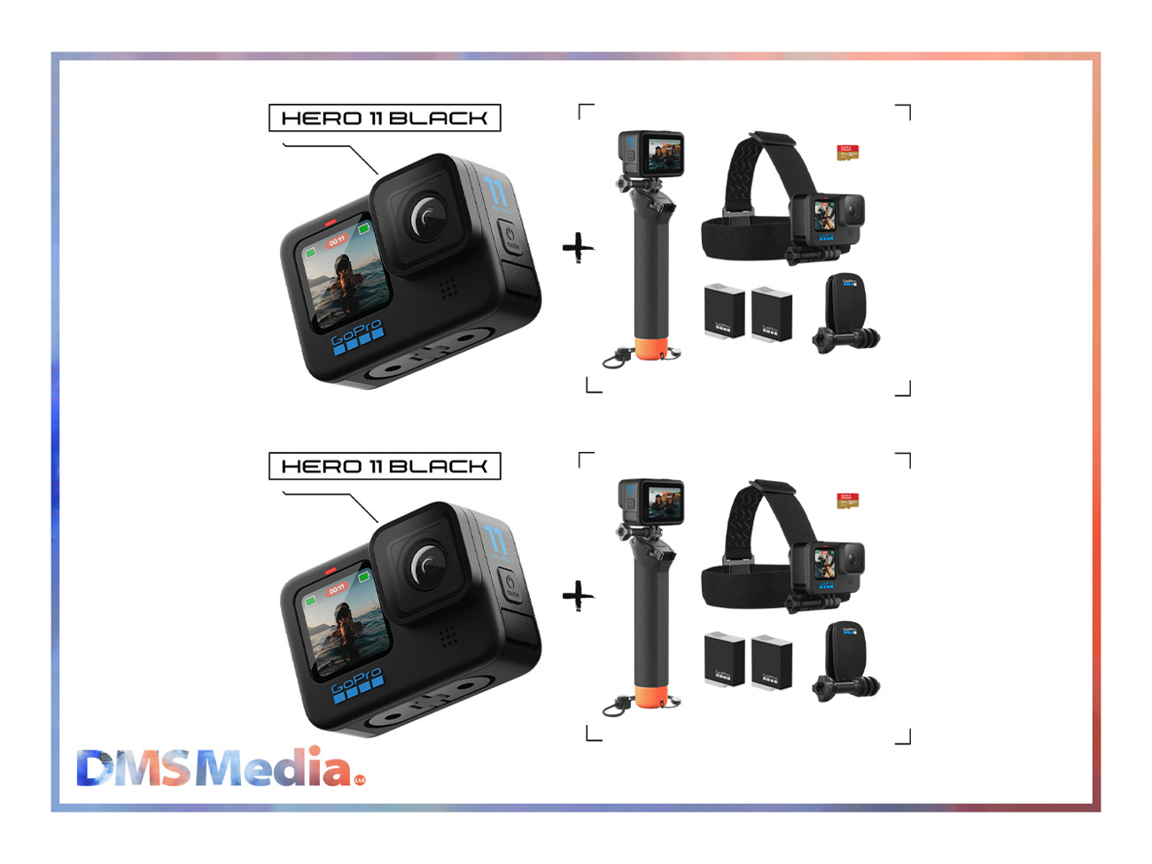 2x gopro hero11 black + accessories bundle
