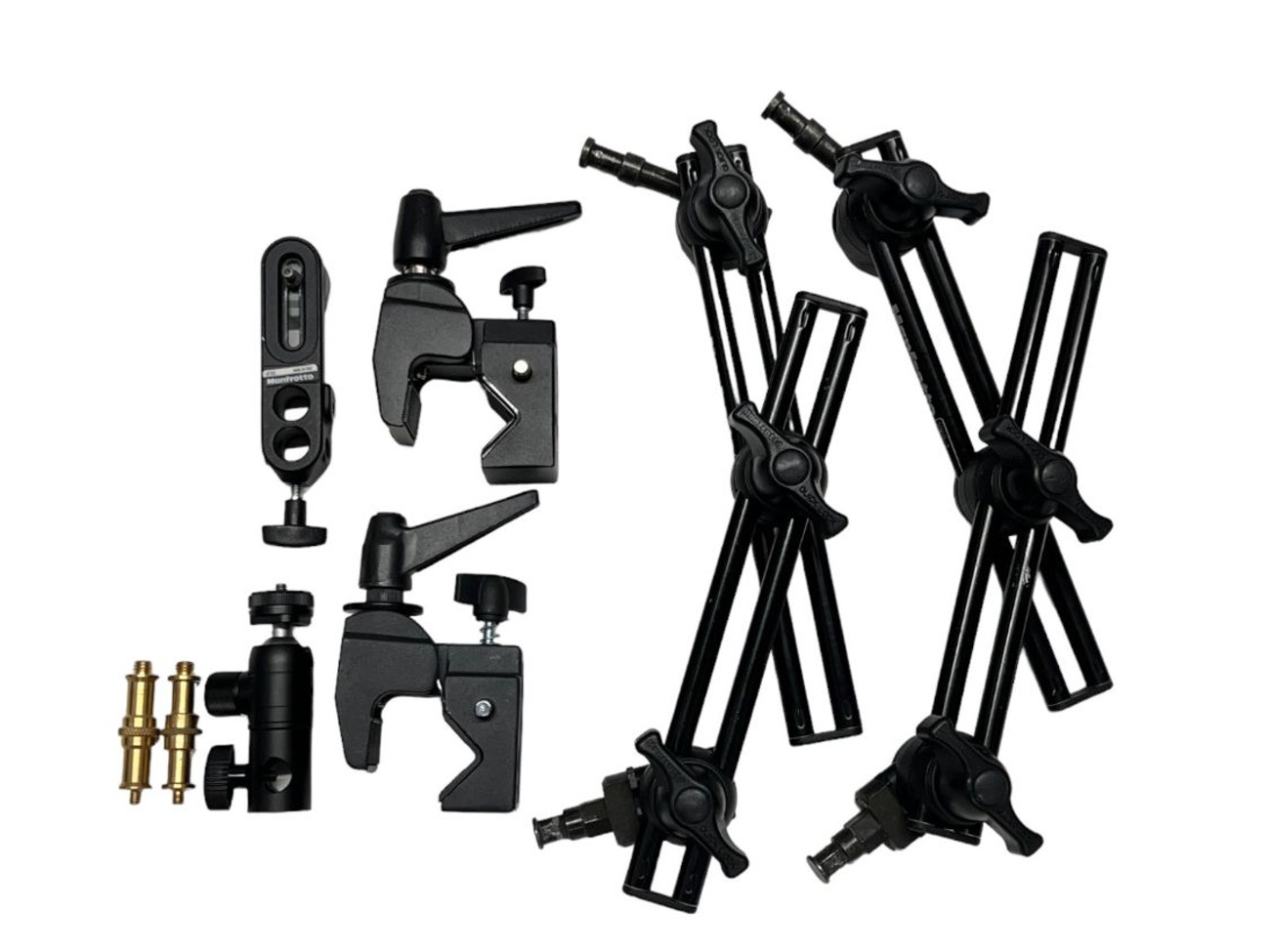2x manfrotto magic arm super clamps  grip camera 