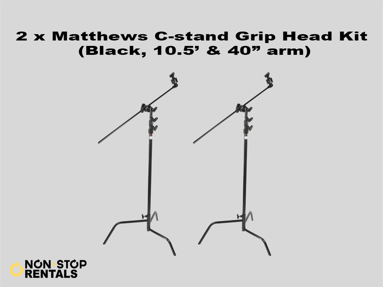 2x matthews c-stand (40" with turtle base)