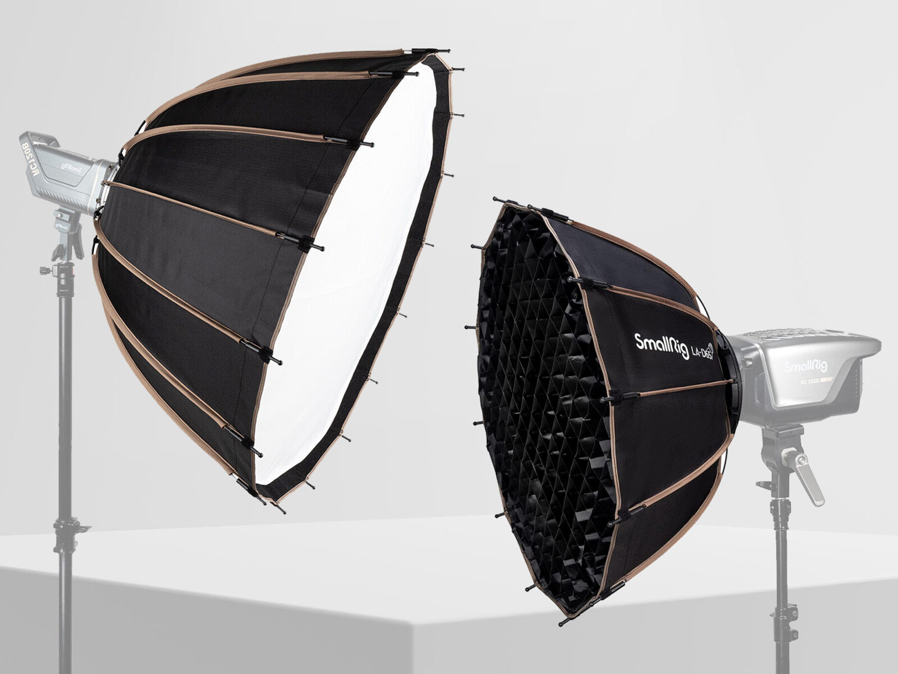 2x parabolic bowens softbox 85cm and 65cm