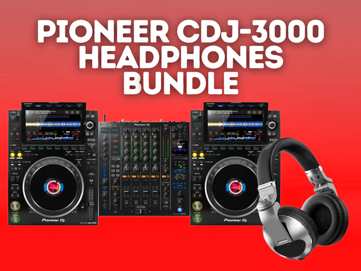 2x pioneer cdj 3000 + djm-a9 mixer + headphones bundle