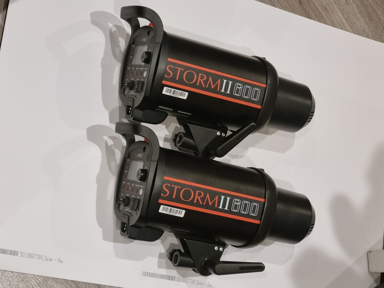 2x pixapro studio flash storm 600 ii (godox qt400 ii)