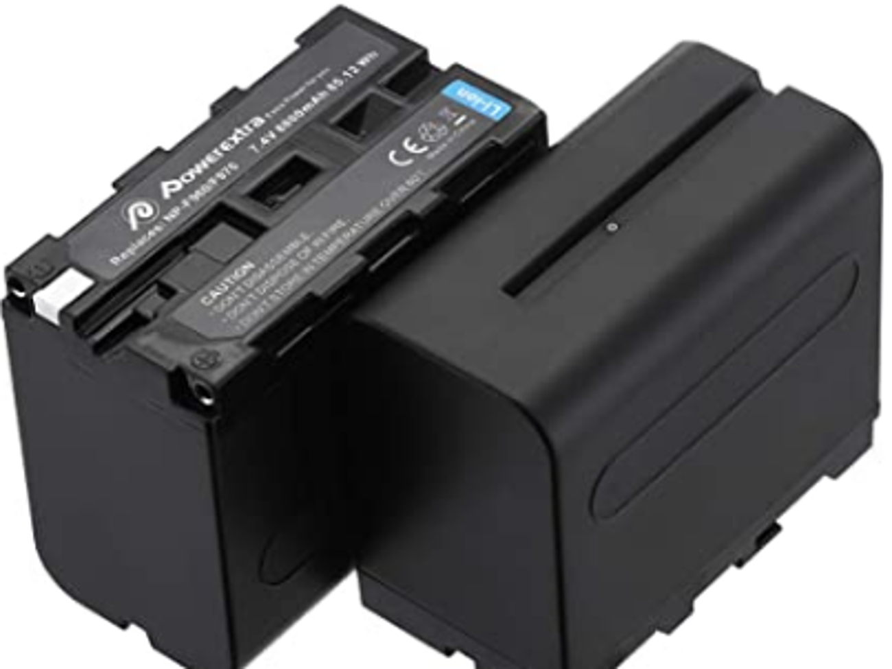 2x powerextra  batteries np-f970, np-f960, np-f930, np-f950