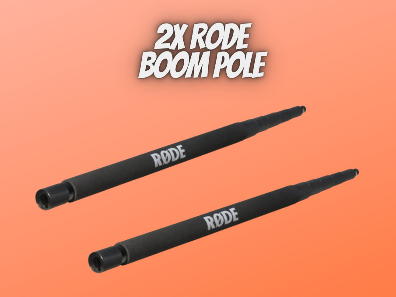 2x rode boom pole 3m