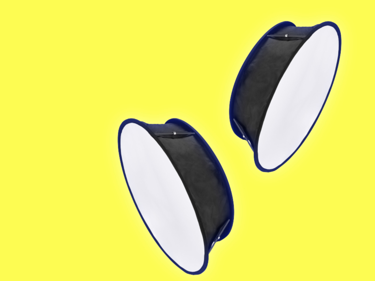 2x round softbox for neewer 660 led video light