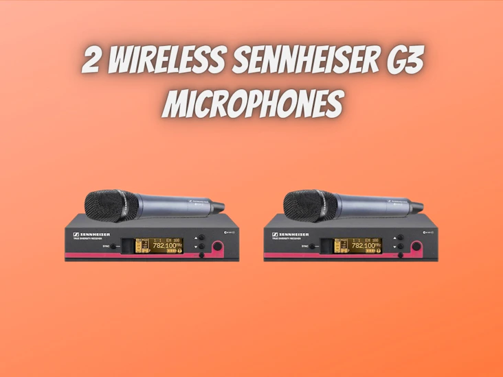 2x sennheiser g3 microphone 566-608 mhz wireless best