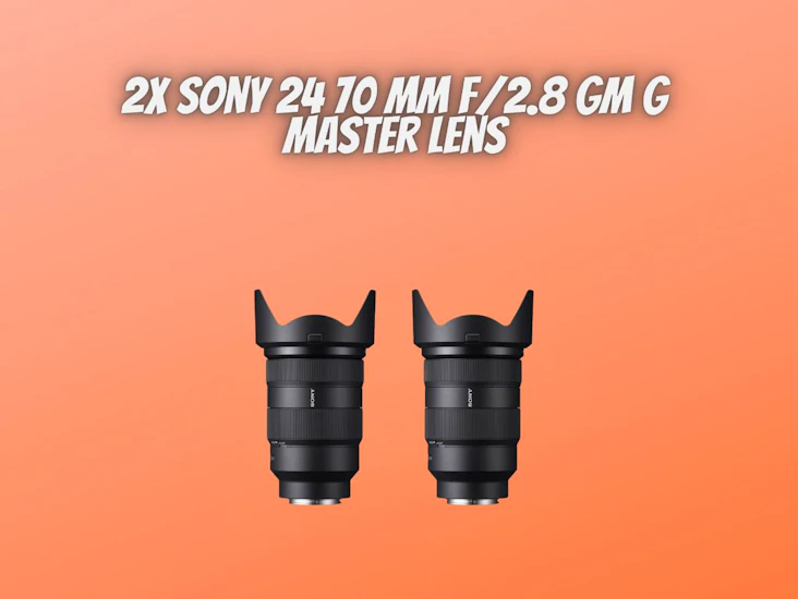 2x sony 24-70 mm f/2.8 gm master lens