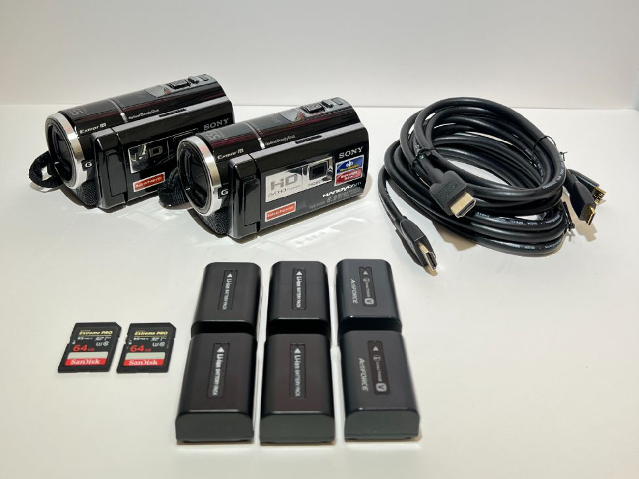 2x sony handycam hdr camcorder pj260ve camera hdmi cam