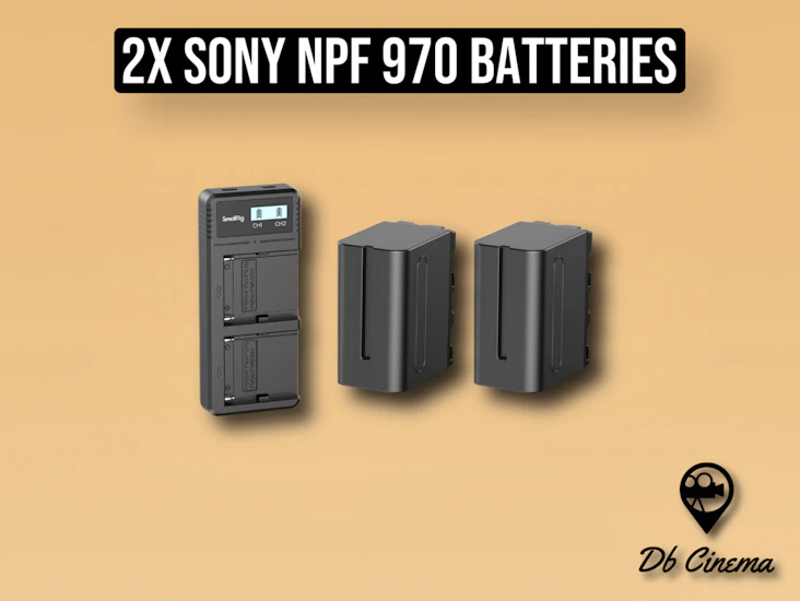 2x sony np 970 batteries