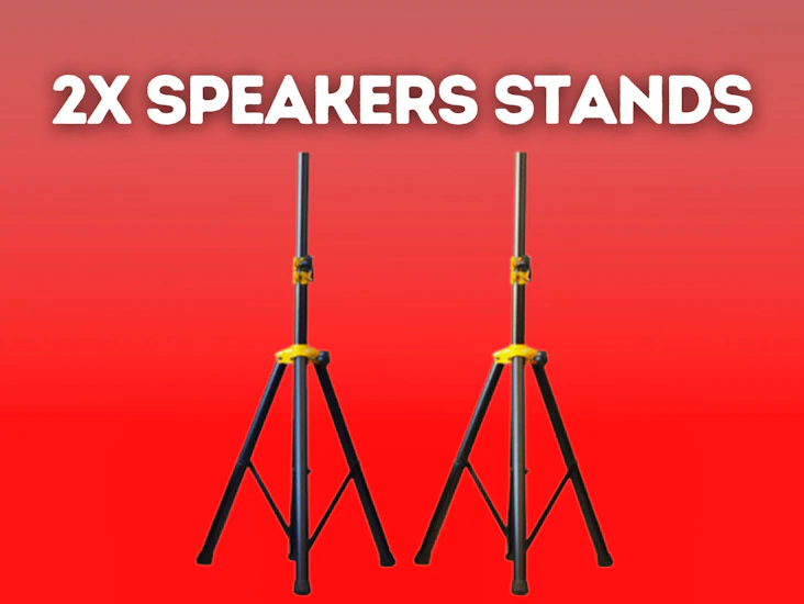 2x speakers stands tripods sturdy and stable