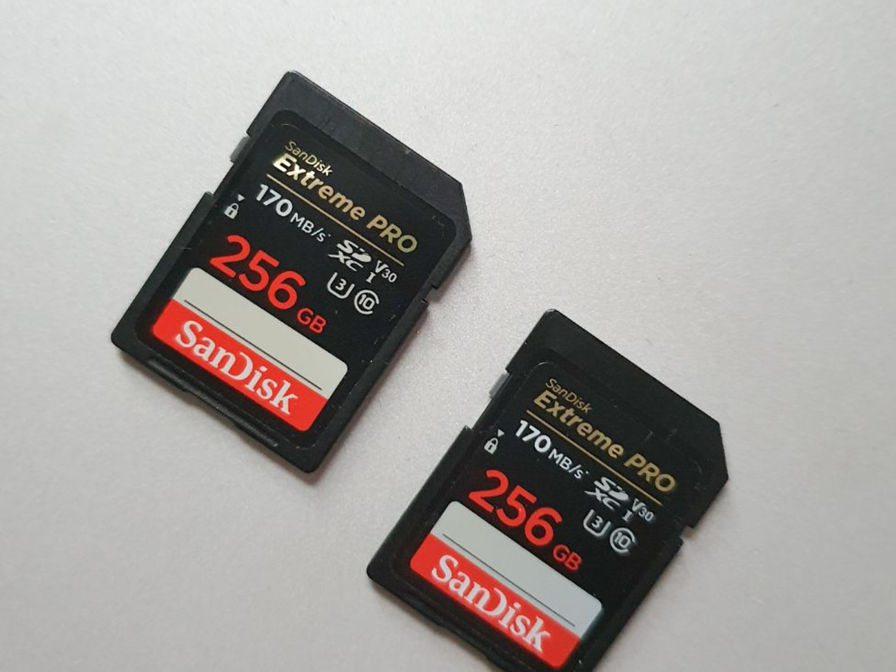 2x sd memory card - two memory card 256 gb 170 mb/s