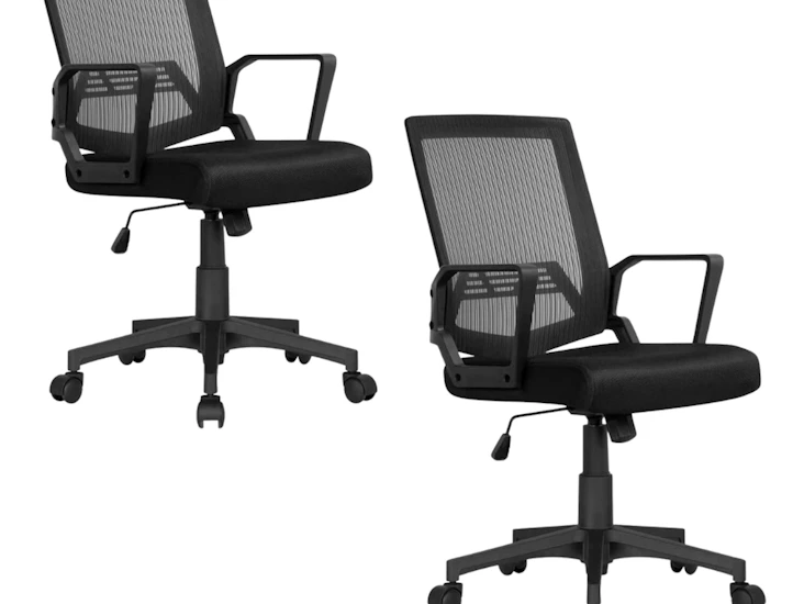 2xexecutive office chair-60 x 63 x (91-101)cm
