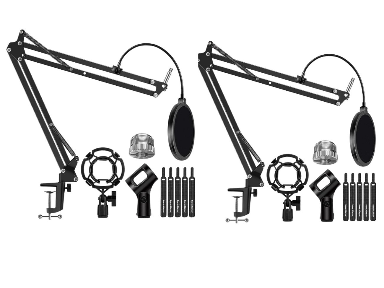 2xmicrophone stand mic arm suspension boom arm stand 