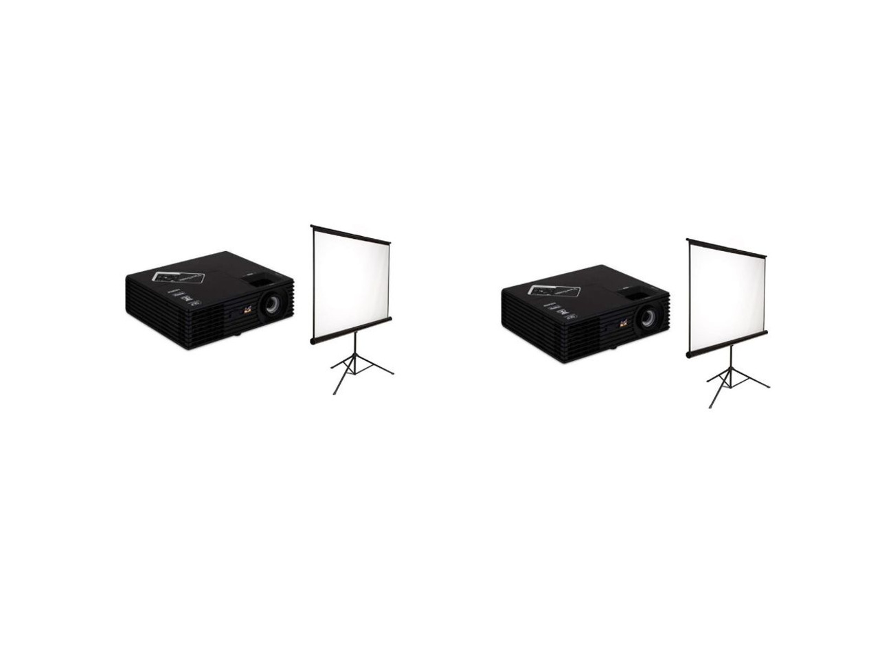 2x projector viewsonic 3000 lumens + projector screen 2.5m x 1.5m