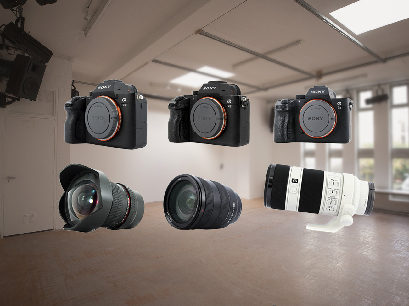3 x sony a7iii (a73) cameras package with lenses