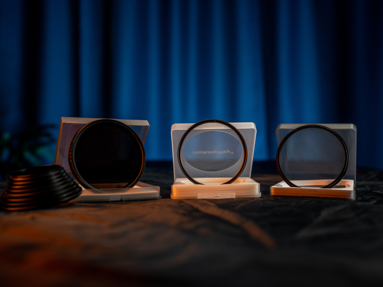 3 effect filters = nd + mist + star | 82mm + step up