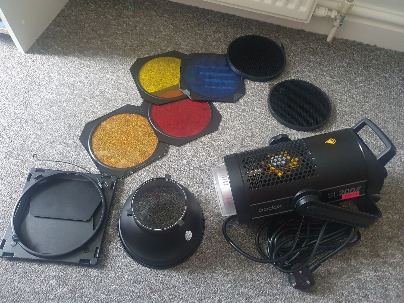 3 godox cob led 5600k light kit sl200 - vl150 - ml60  