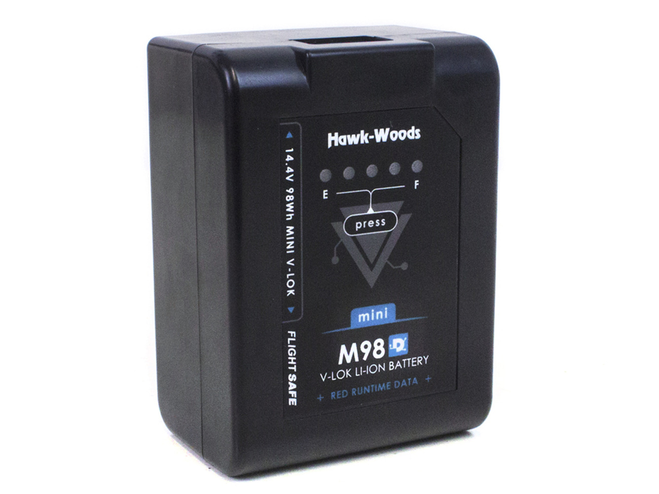 3 hawk-woods m98-d v-lock batteries and charger