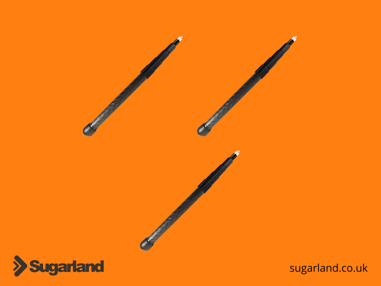 3 x carbon fibre boom pole