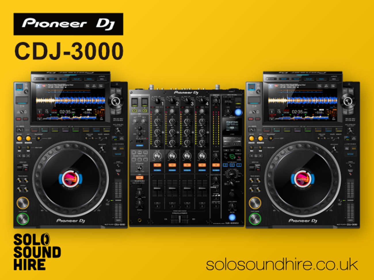 3 x cdj 3000, 1 x djm 900 nxs2