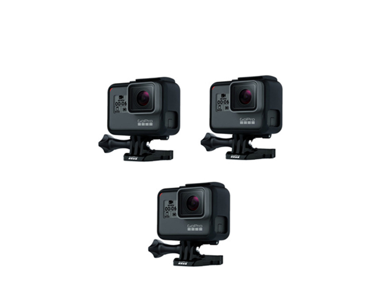 3 x go pro hero black 6/7's plus extra