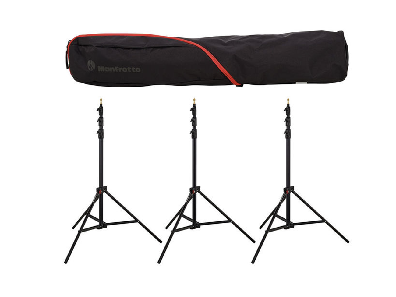 3 x manfrotto master stand 1004bac + carrier bag