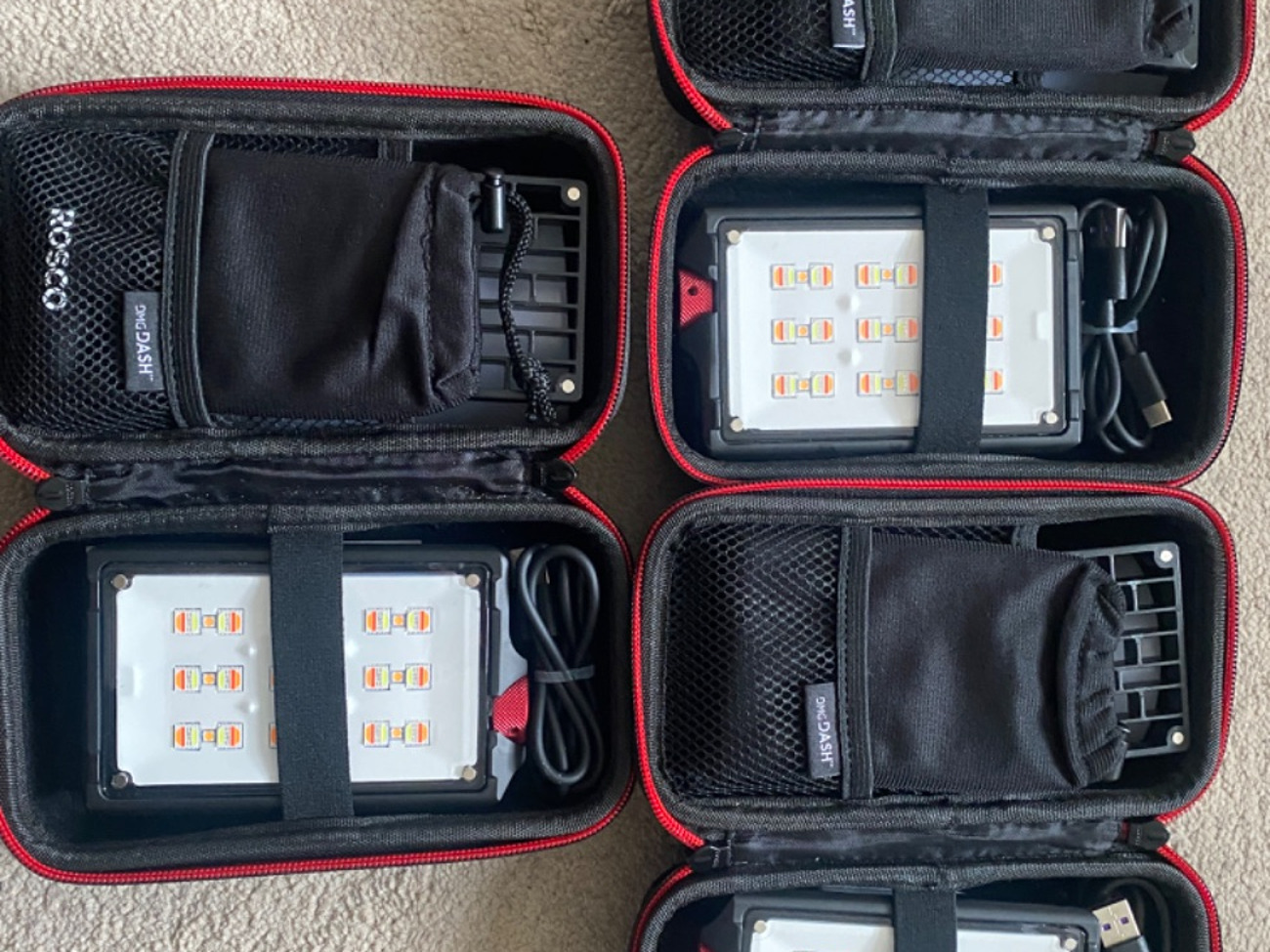 3 x rosco pocket lights