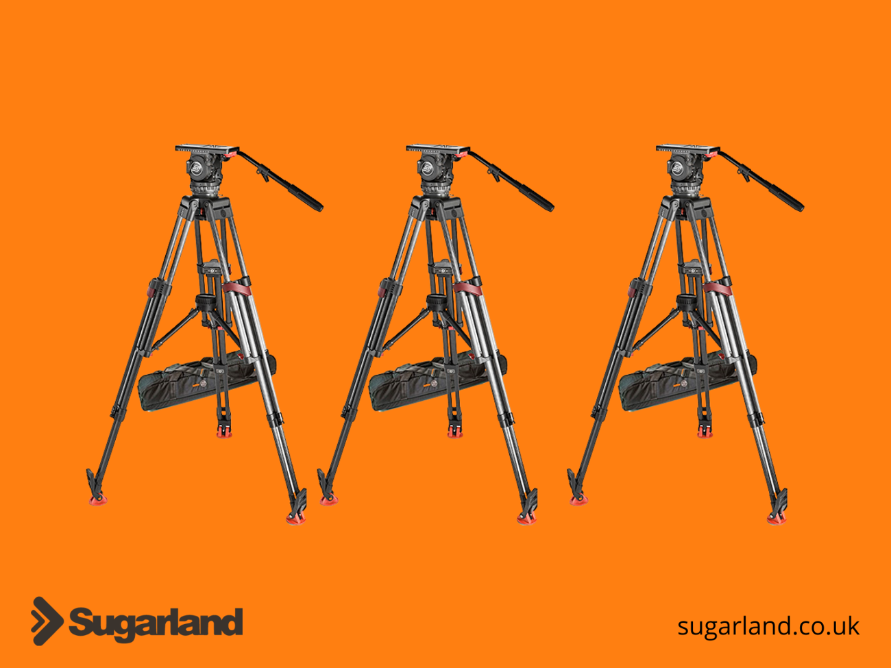 3 x sachtler video 20p fluid head tripod