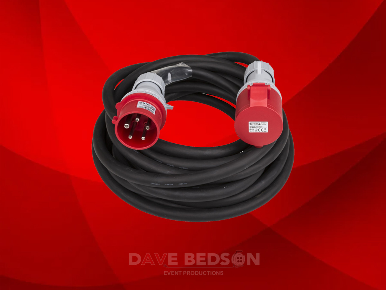 32a 3 phase cable 10m - 415v 32/3